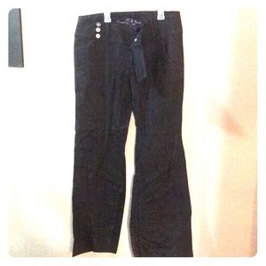 Black slacks like blue Jean